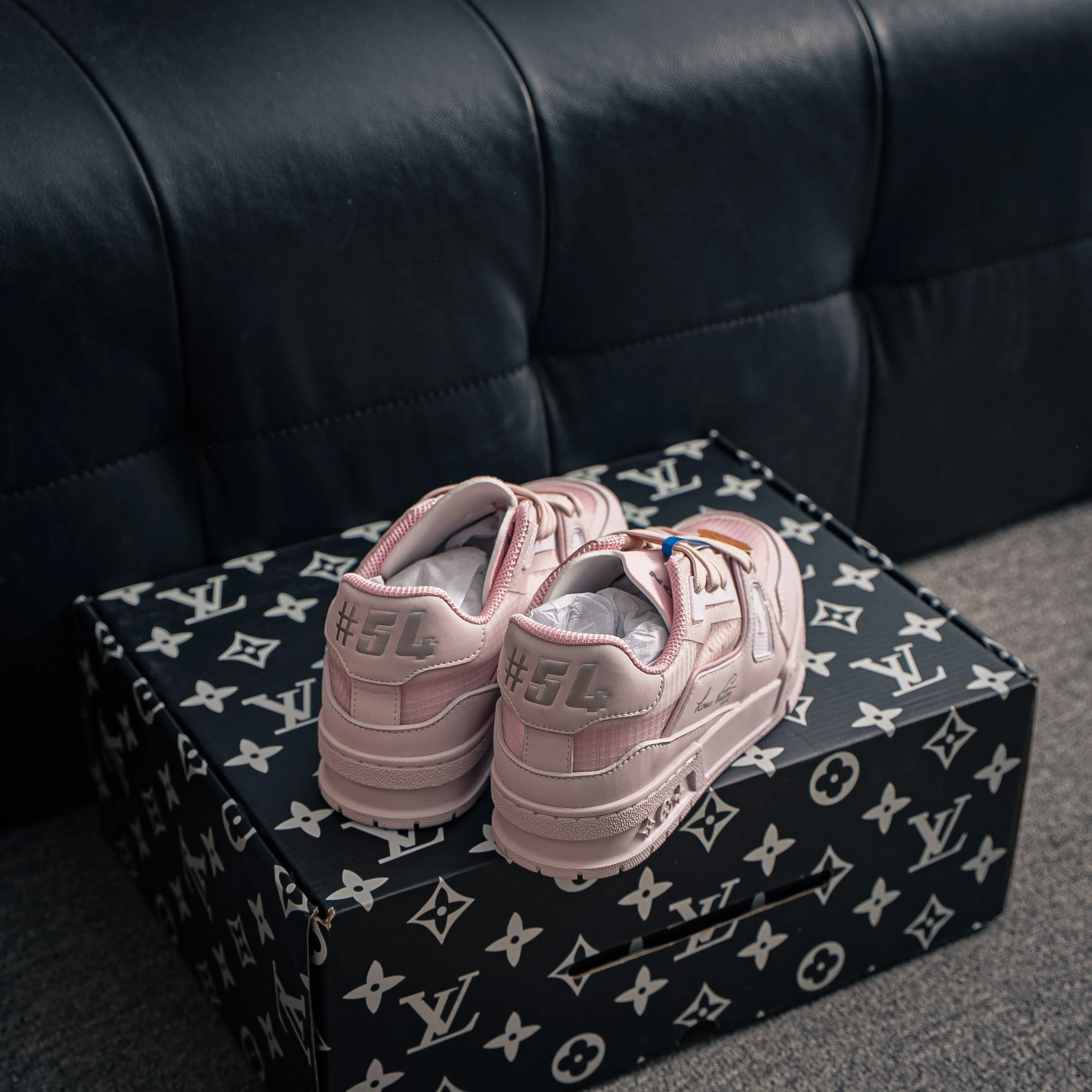 【YS 】 Premium LOUIS VUITTON Tilted Series｜2026 Breathable Series LV Tilted Low Sneakers Series Low-Top Retro Skate Shoes Men Shoes｜
